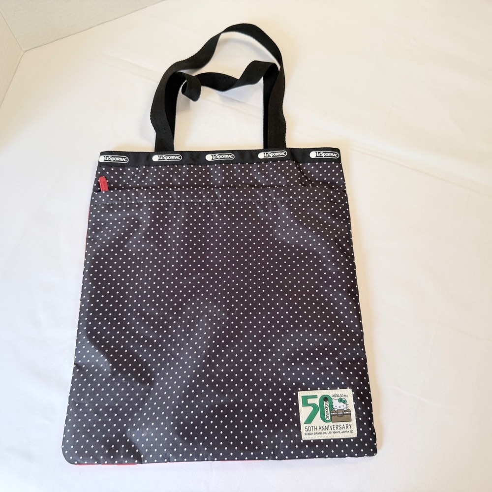 LeSportsac Hello Kitty 50th Anniversary Tote Bag Womens OS Multi Excellent Patch - Picture 7 of 16